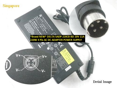*Brand NEW*DELTA 20V 11A SADP-220CB BD 220W 4 Pin AC DC ADAPTER POWER SUPPLY